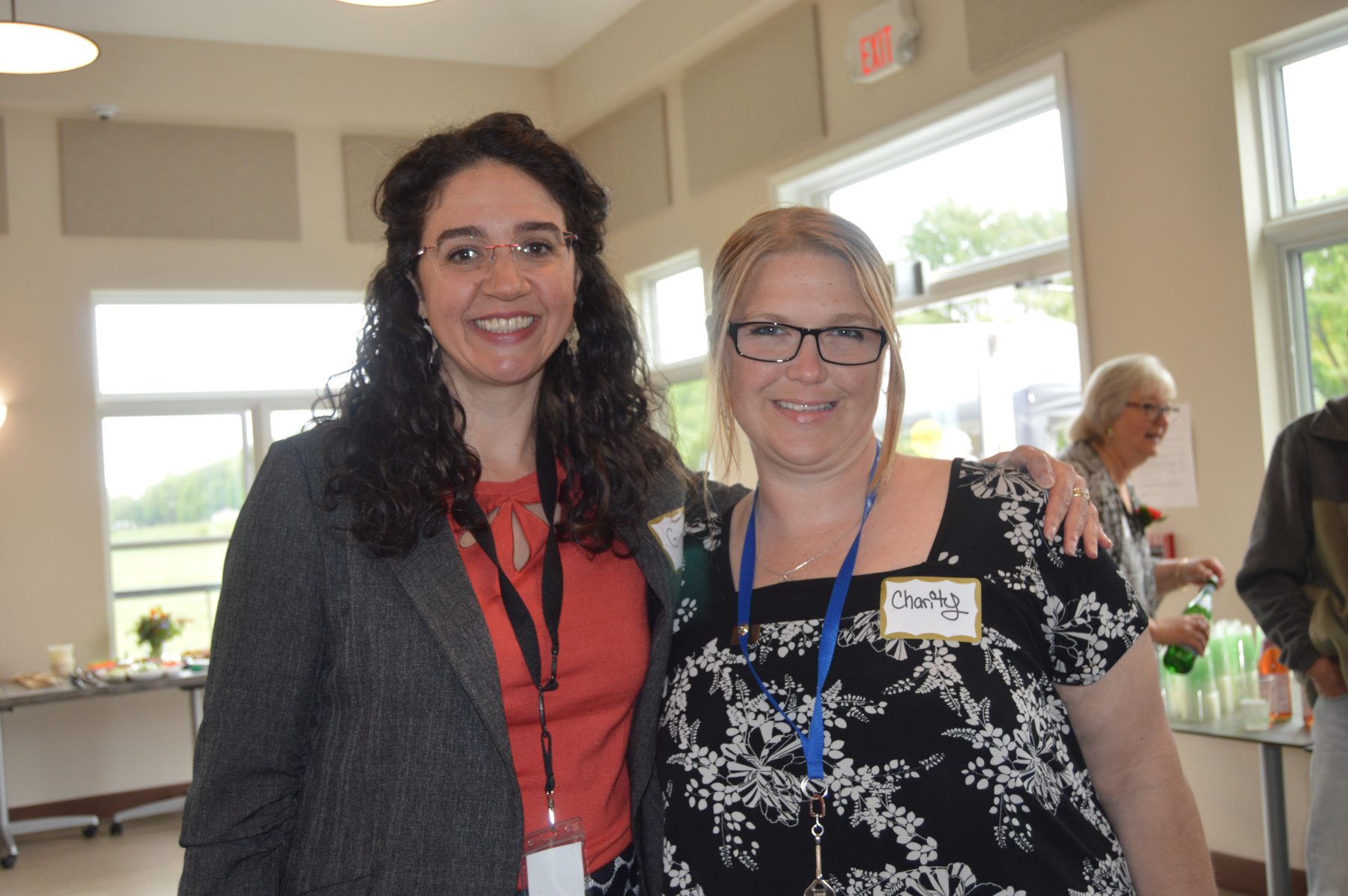 Gina Govoni, Executive Director of the Franklin County Regional Housing & Redevelopment Authority (HRA) and Rural Development, Inc. (left), with Charity Day, Associate Director of Client Services at LifePath (right).