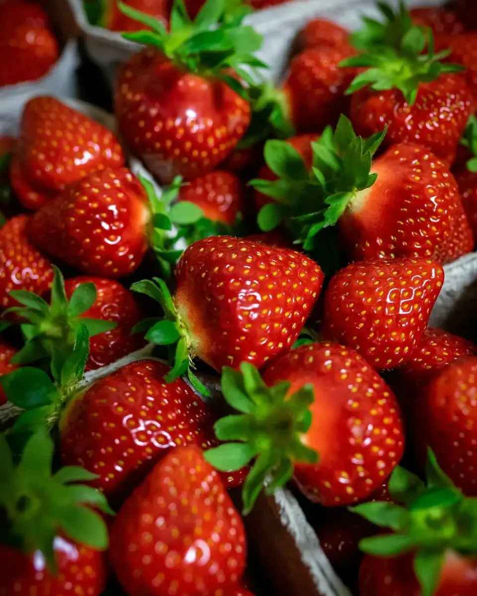 cartons of strawberries