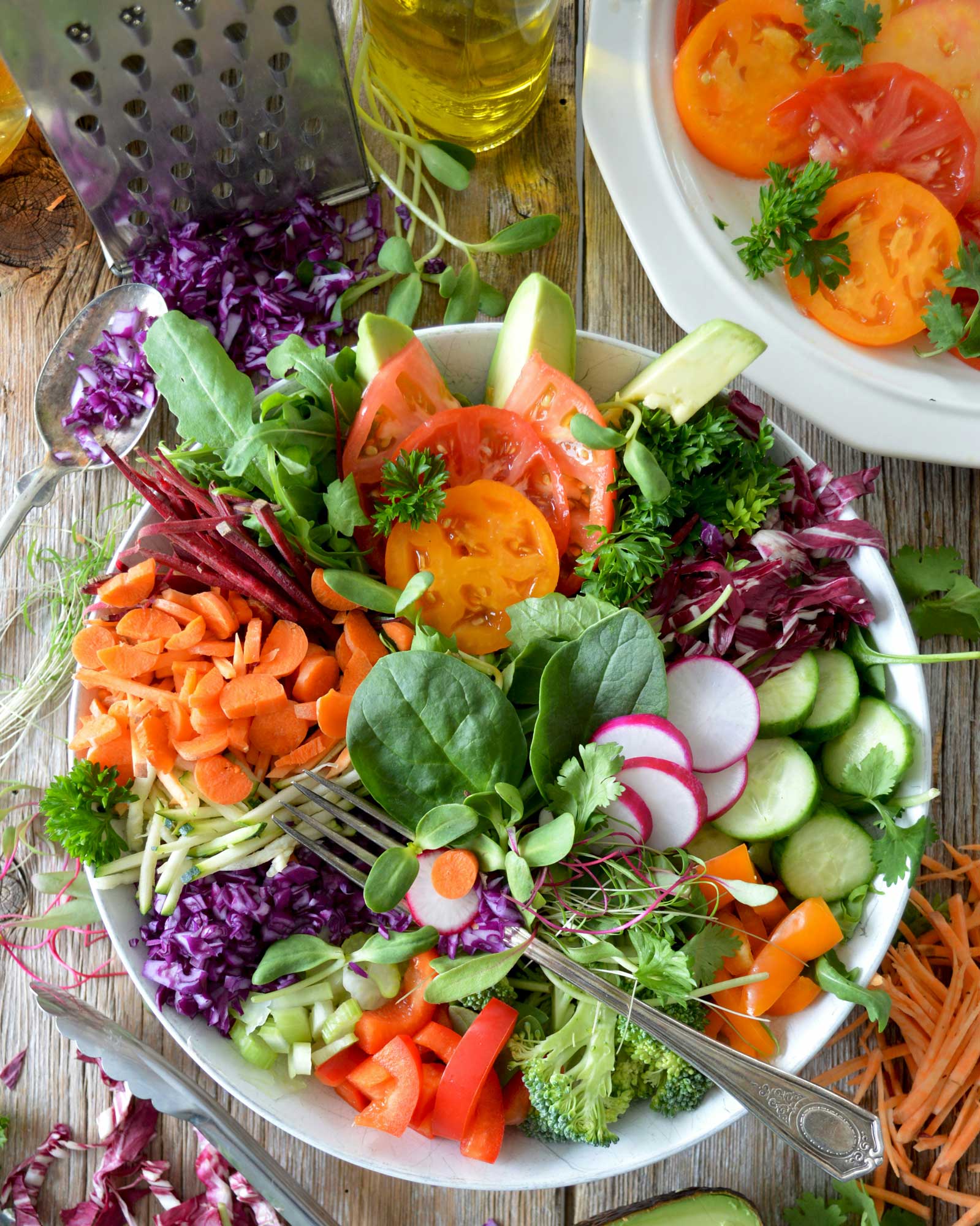 A colorful salad.